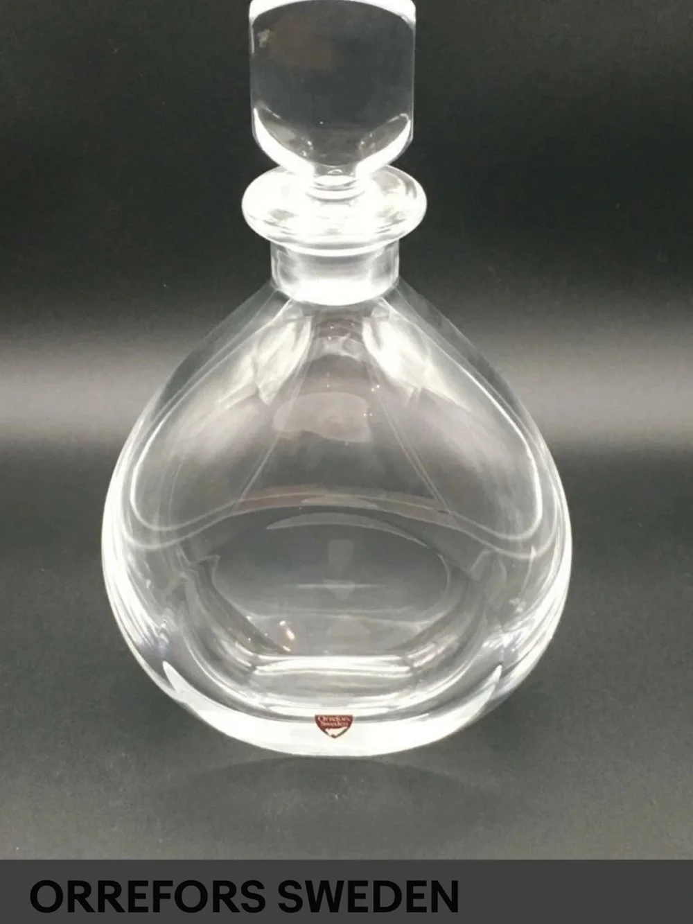 Clear Crystal Decanter - Clear Glass Bar Decanter - Picture 2 of 4
